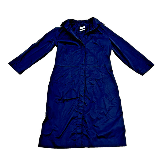 Paul & Shark Yachting Compact Stretch Women 42 6 8 USDress Button Front Navy - Picture 1 of 10